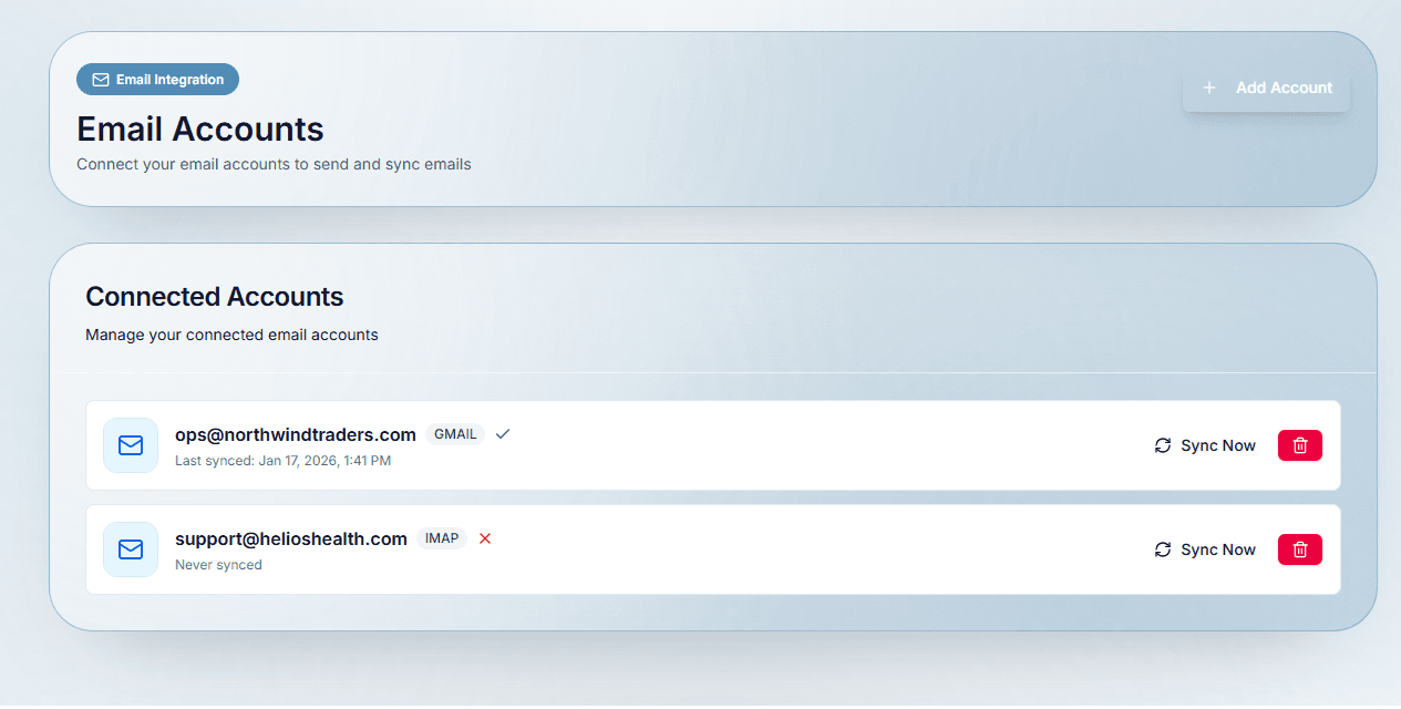 Email Integration & Communication Hub