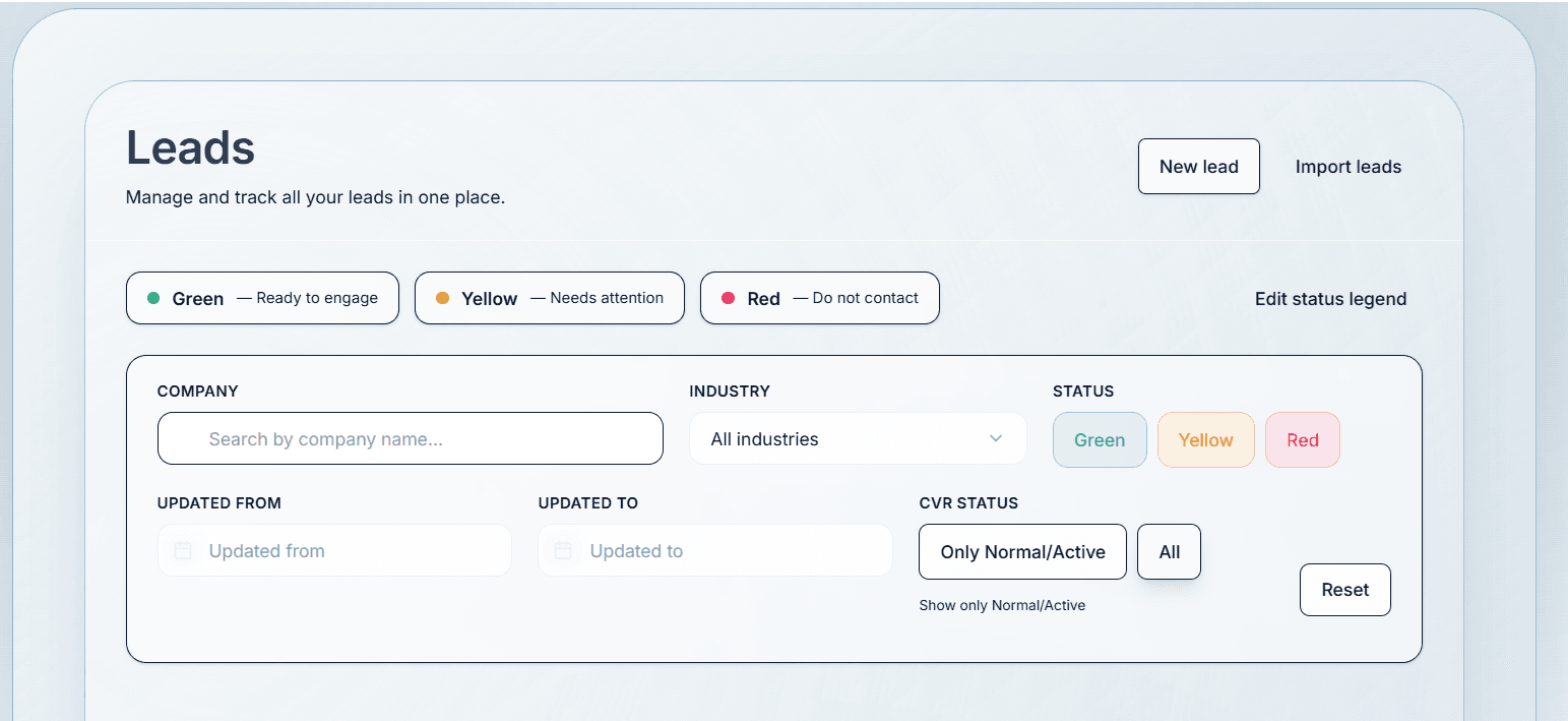 Lead & Customer Management
