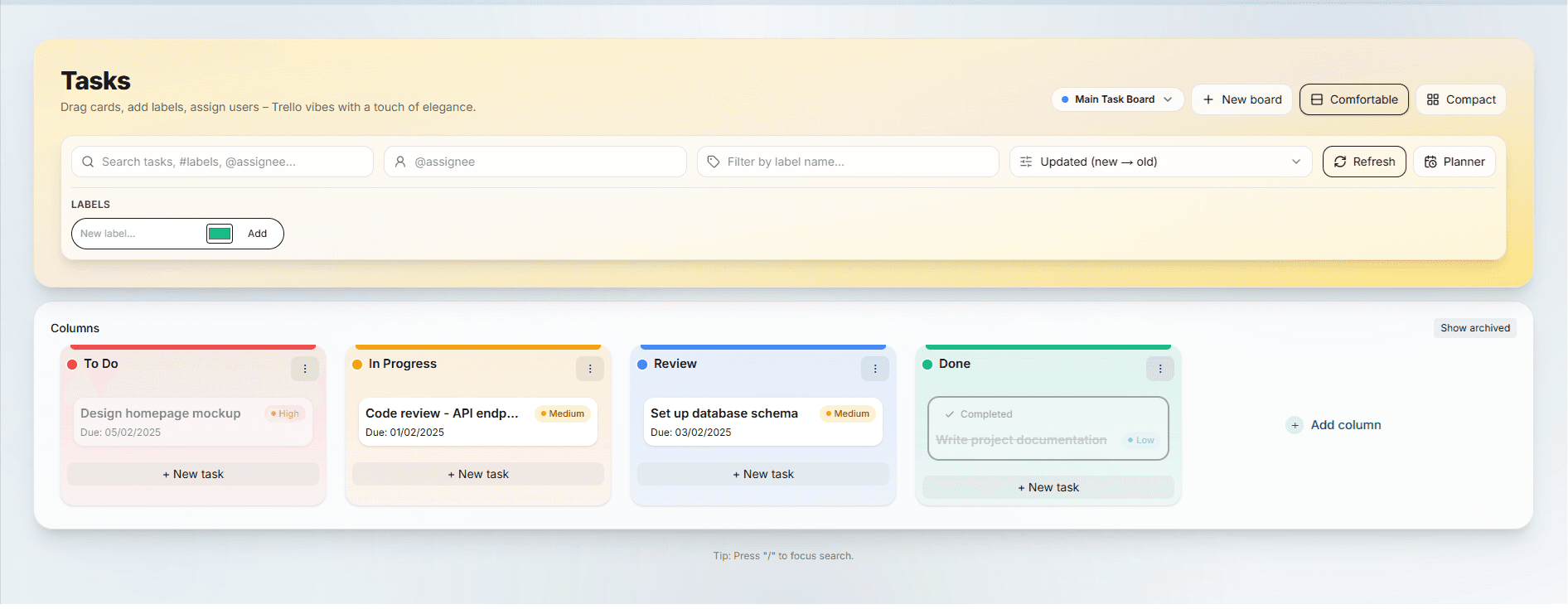 Advanced Task Management